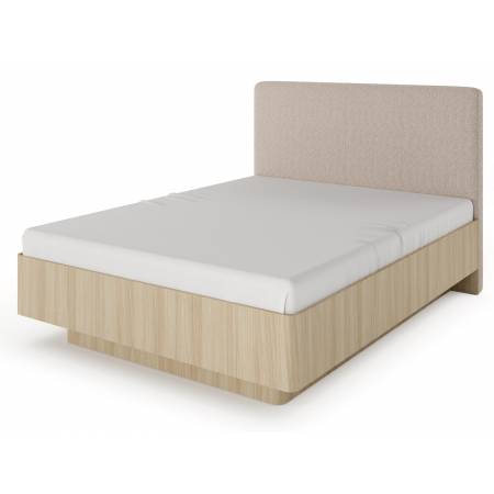 Łóżko 160 x 200 cm z pojemnikiem VICOI tapicerowane zagłowie